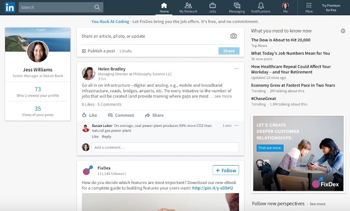 Linkedin design